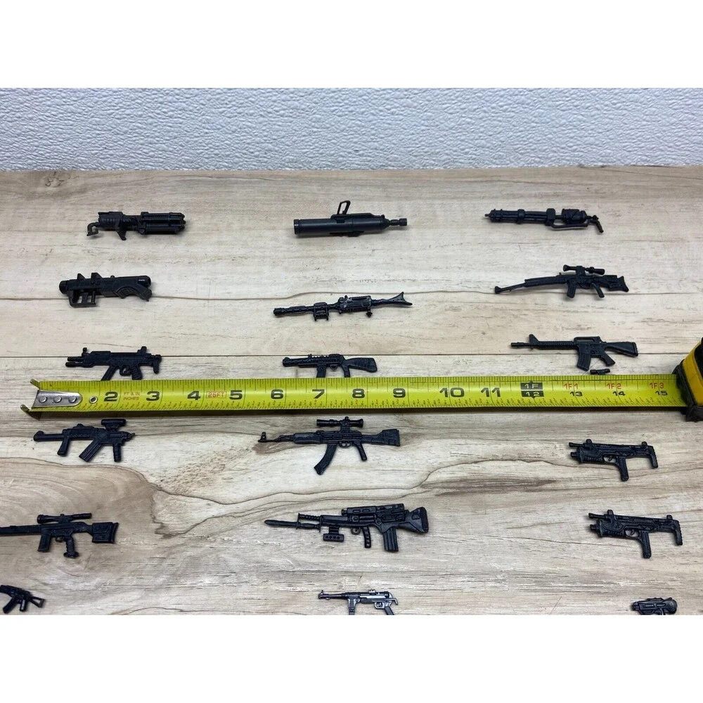 Military Action Figures Accessries Weapons Lot Of 24